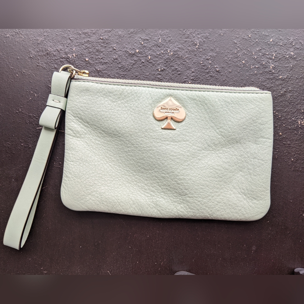 Kate Spade Mint Clutch Wristlet